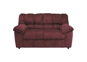 Julson Burgundy Loveseat,Ashley