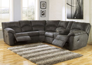 Tambo Pewter Reclining Sectional,Ashley