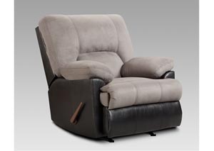 Rocker Laredo Graphite White And Black Recliner,Affordable