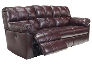 Kennard Burgundy Reclining Sofa,Ashley