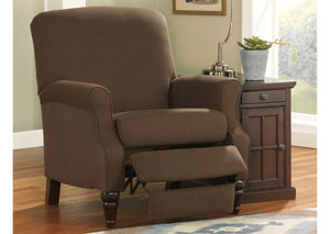 Bromwich Chocolate High Leg Recliner,Ashley