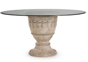 Empire Parchment Round Dining Table,Schnadig