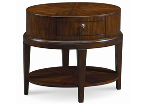 Tribeca Oval End Table,Schnadig