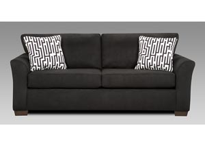 Plush Stone Black Sofa,Affordable