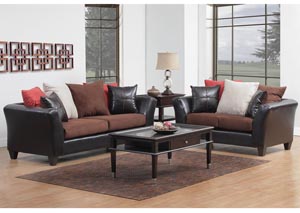 Black Loveseat,Delta Furniture