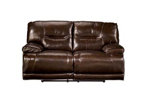Exhilaration Chocolate Reclining Power Loveseat,Ashley