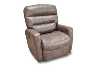 Grey Lay-Flat Power Recliner,Franklin