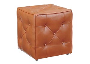 Jive Orange Accent Ottoman,Ashley