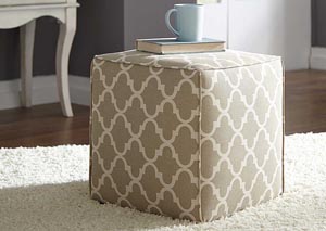 Kamibol Taupe Accent Ottoman,Ashley