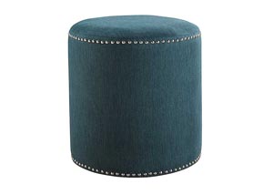 Revel Teal Accent Ottoman,Ashley