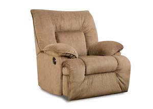 Brown Chennille Lay-Flat Manual Recliner,Franklin