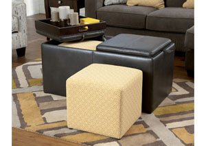 Hodan Marble Ottoman w/ Storage,Ashley