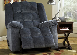 Ludden Blue Rocker Recliner,Ashley