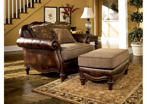 Claremore Antique Ottoman,Ashley