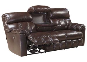 Vanora Canyon Reclining Sofa w/ Drop Down Table,Ashley