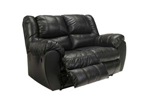 McAdams Black Reclining Power Loveseat,Ashley