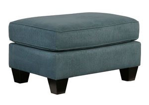 Brileigh Teal Ottoman,Ashley