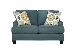 Brileigh Teal Loveseat,Ashley