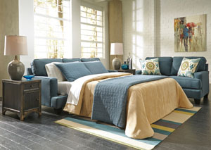 Brileigh Teal Queen Sofa Sleeper,Ashley