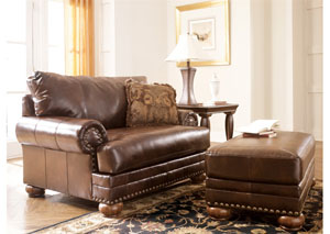 DuraBlend Antique Ottoman,Ashley