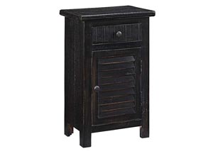 Charlowe Black Door Night Stand,Ashley