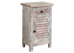 Charlowe White Wash Door Night Stand,Ashley