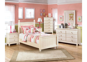 Cottage Retreat Twin Poster Bed,Ashley