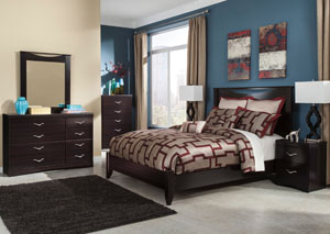 Zanbury Queen Panel Bed, Dresser & Mirror,Ashley