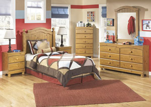 Stages Twin Panel Headboard, Dresser, Mirror, Chest & Night Stand,Ashley