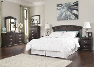 Vachel Queen/Full Panel Headboard, Dresser & Mirror,Ashley