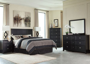 Prattfield Queen/Full Panel Headboard, Dresser & Mirror,Ashley