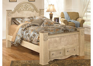 Saveaha Queen Poster Storage Bed,Ashley