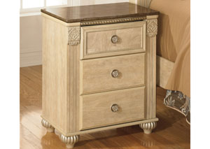 Saveaha Three Drawer Night Stand,Ashley
