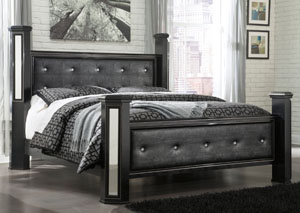 Alamadyre Upholstered King Poster Bed,Ashley