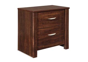 Corraya Medium Brown Two Drawer Night Stand,Ashley