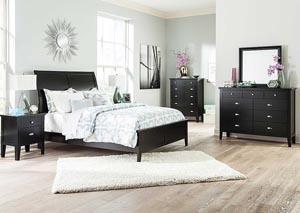 Braflin California King Sleigh Bed, Dresser & Mirror,Ashley