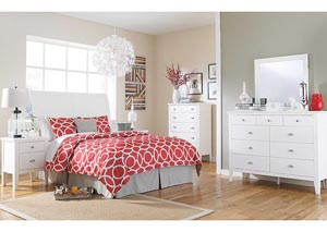 Langlor Queen Sleigh Headboard, Dresser & Mirror,Ashley
