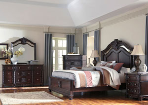 Laddenfield Queen Panel Bed, Dresser & Mirror,Ashley