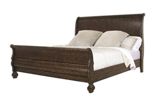 Canyon Creek Burled Ash/White Oak King Bed,Fairmont