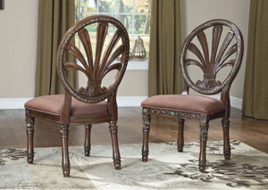 Ledelle Dining Upholstered Side Chair (Set of 2),Ashley