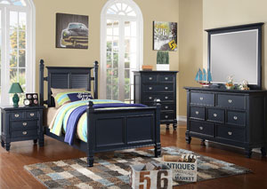 Belmar Youth Black Dresser (Shown in Navy),Holland House