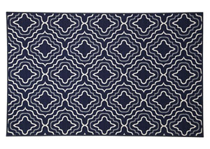 Nikalos Navy Medium Rug,Ashley