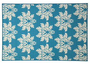 Lea Turquoise Medium Rug,Ashley