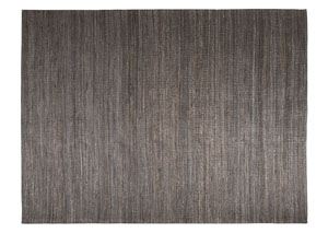 Handwoven Dark Gray Large Rug,Ashley