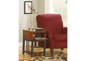 Dark Burnished Brown Chair Side End Table,Ashley