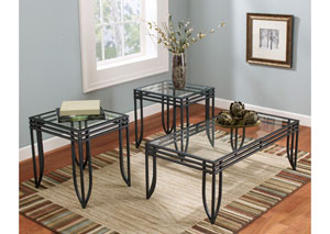 Exeter Occasional Table Set (Cocktail & 2 Ends),Ashley
