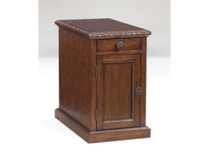 Dark Brown Power Chairside End Table,Ashley