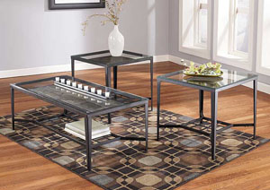 Calder Occasional Table Set (Cocktail & 2 Ends),Ashley