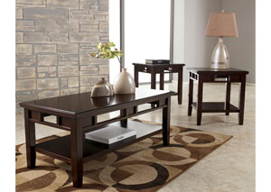 Logan Occasional Table Set (Cocktail & 2 Ends),Ashley