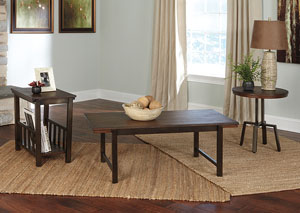 Riggerton Occasional Table Set (Cocktail & 2 Ends),Ashley